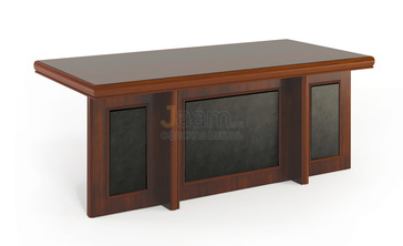 Кабинет руководителя Стол письменный c кожанными вставками HVD22102