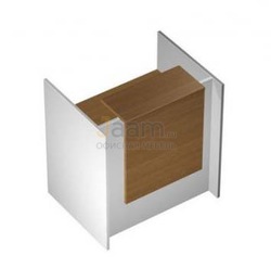 Стойка ресепшн Стойка прямая с вырезом с подсветкой КВ 0802