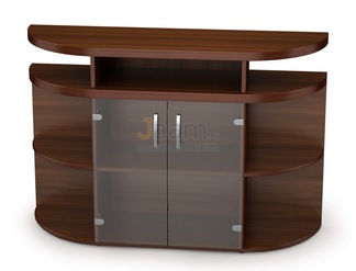 Кабинет руководителя Офисный шкаф низкий со стеклом