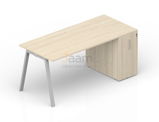 Мебель для персонала Стол с приставным шкафом Tower (меламиновый аутлет) ARTPM128T072
