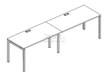 Мебель для персонала Рабочая станция на металлокаркасе DUE Б2 015-2 БП