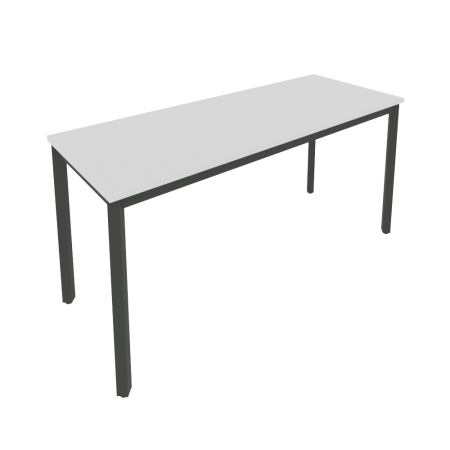 Стол письменный на металлокаркасе Slim С.СП-6.1 1580x600x750 (Серый/Антрацит металл)
