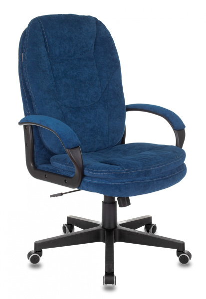 Кресло руководителя CH-868N Fabric темно-синий Velvet 29 крестов. пластик (Синий)