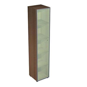 Шкаф высокий узкий со стеклом X7 IDEV43S L/IDEZ43S L 430x450x2140