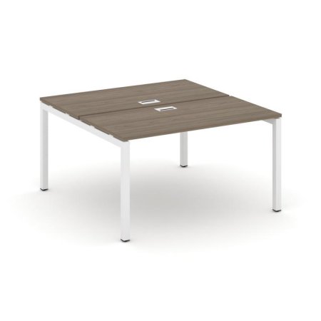 Рабочая станция 2-х сторонняя SN-5P.DRS-024 (1580х1632х750) (Вяз Благородный/Металл Белый)