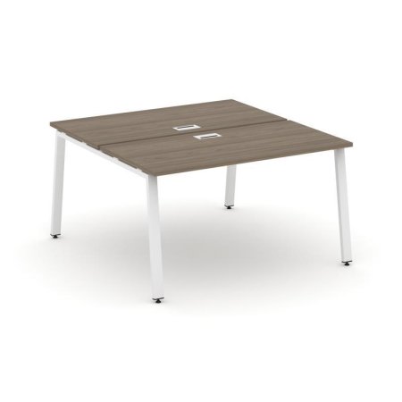 Рабочая станция 2-х сторонняя SN-6A.DRS-003 (1380х1232х750) (Вяз Благородный/Металл Белый)