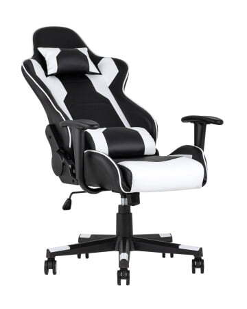 Кресло игровое TopChairs Diablo белое (Геймерское кресло Diablo белый)