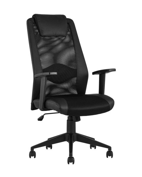 Кресло офисное TopChairs Studio черное (Компьютерное кресло Studio черный)