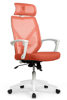 Офисное кресло Oliver RCH W-203AC Белый пластик | Оранжевый