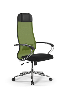 Кресло для руководителя Метта Sit 10 B1-111K - X2+UMF(X1) /Ub00/Wh00/K1cL(M09.B23.G18.W01)