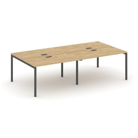 Рабочая станция 2-х сторонняя SN-4P.DRS-053 (2760х1632х750) (Тиквуд Светлый/Металл Антрацит)