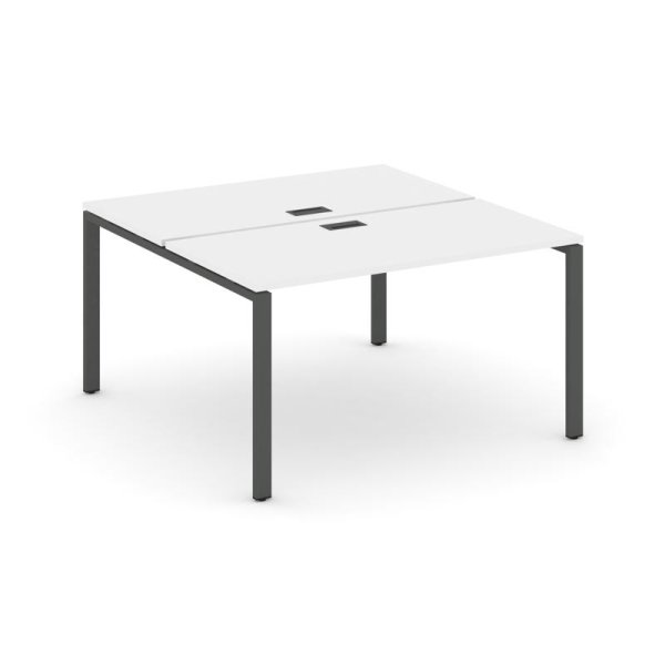 Рабочая станция 2-х сторонняя SN-6P.DRS-014 (1580х1432х750) (Белый/Металл Антрацит)