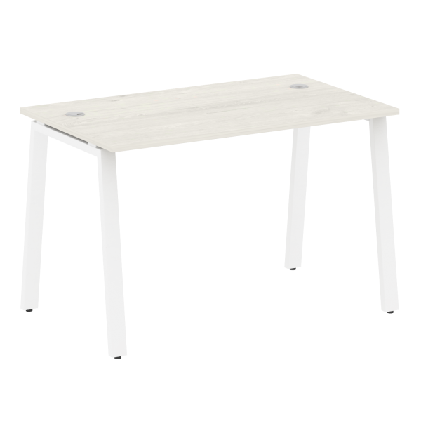 Стол письменный Metal System Style БА.СП-2 1200x720x750 (Дуб Наварра/Белый металл)