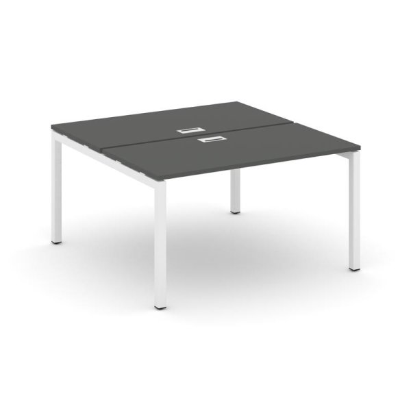 Рабочая станция 2-х сторонняя SN-5P.DRS-011 (980х1432х750) (Антрацит/Металл Белый)