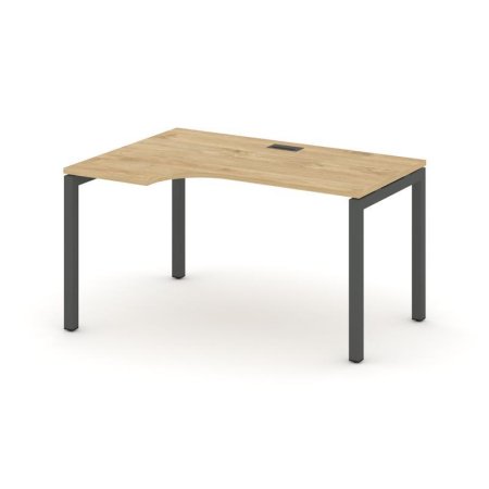 Стол рабочий эргономичный SN-5P.SPA-002(L) (1580х600/980х750) (Тиквуд Светлый/Металл Антрацит)