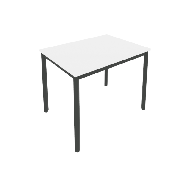 Стол письменный на металлокаркасе Slim С.СП-3 980x720x750 (Белый/Антрацит металл)