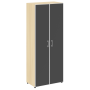 Шкаф для документов со стеклом черным LT.ST-1.10 R black