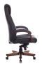 Кресло руководителя T-9924WALNUT черный кожа крестов. металл/дерево
