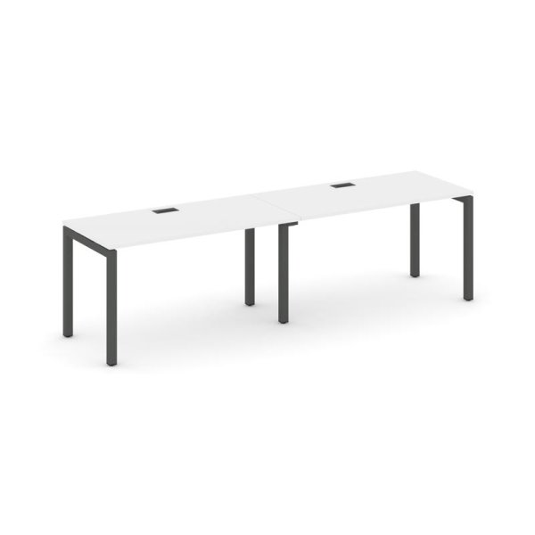 Рабочая станция 1 сторонняя SN-5P.ORS-013 (2760х700х750) (Белый/Металл Антрацит)