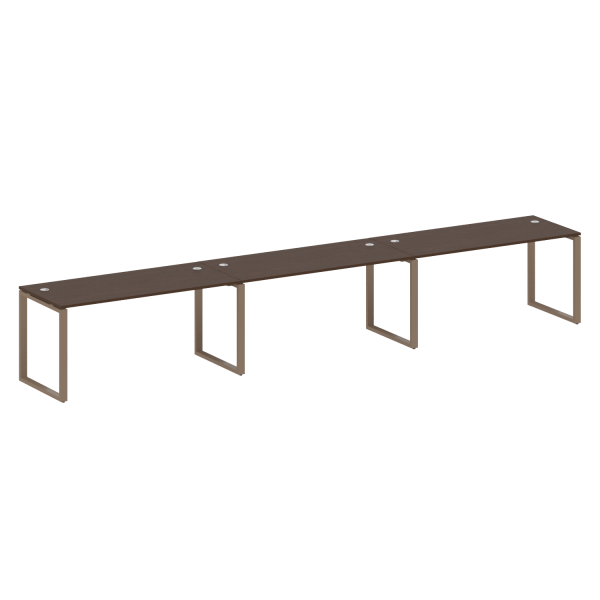 Рабочая станция Metal System Style БО.СМ-3.4 4800x720x750 (Венге Цаво/Мокко металл)