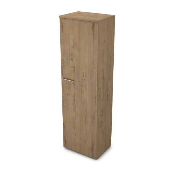 Шкаф для одежды узкий Gloss line 9НШ.014.1 600x450x2045 (Teakwood)