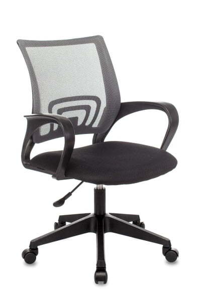 Кресло офисное TopChairs ST-Basic сетка/ткань темно-серый (Компьютерное кресло ST-Basic темно-серый)