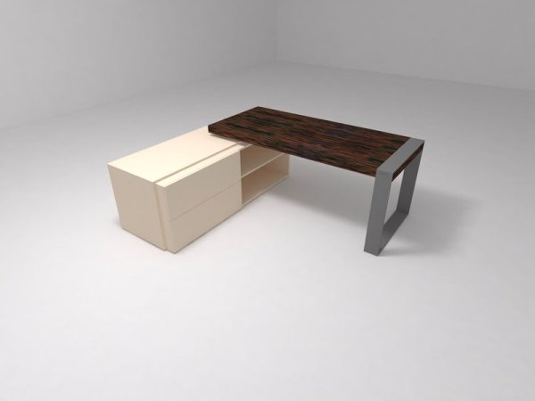 Стол для опорной тумбы Brix BR.00.14 2000x1000x750 (Бежевый (акрил)Серый)